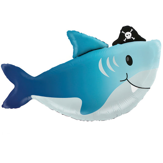 Balon foliowy z helem, rekin, Grabo, 74cm - Shark