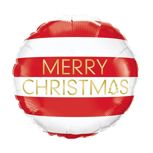 Balon foliowy z helem, Qualatex, 48cm - Merry Christmas